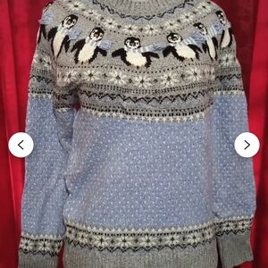 Penguin Patterned Sweater